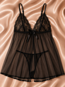 Baby Doll em Tule Transparente